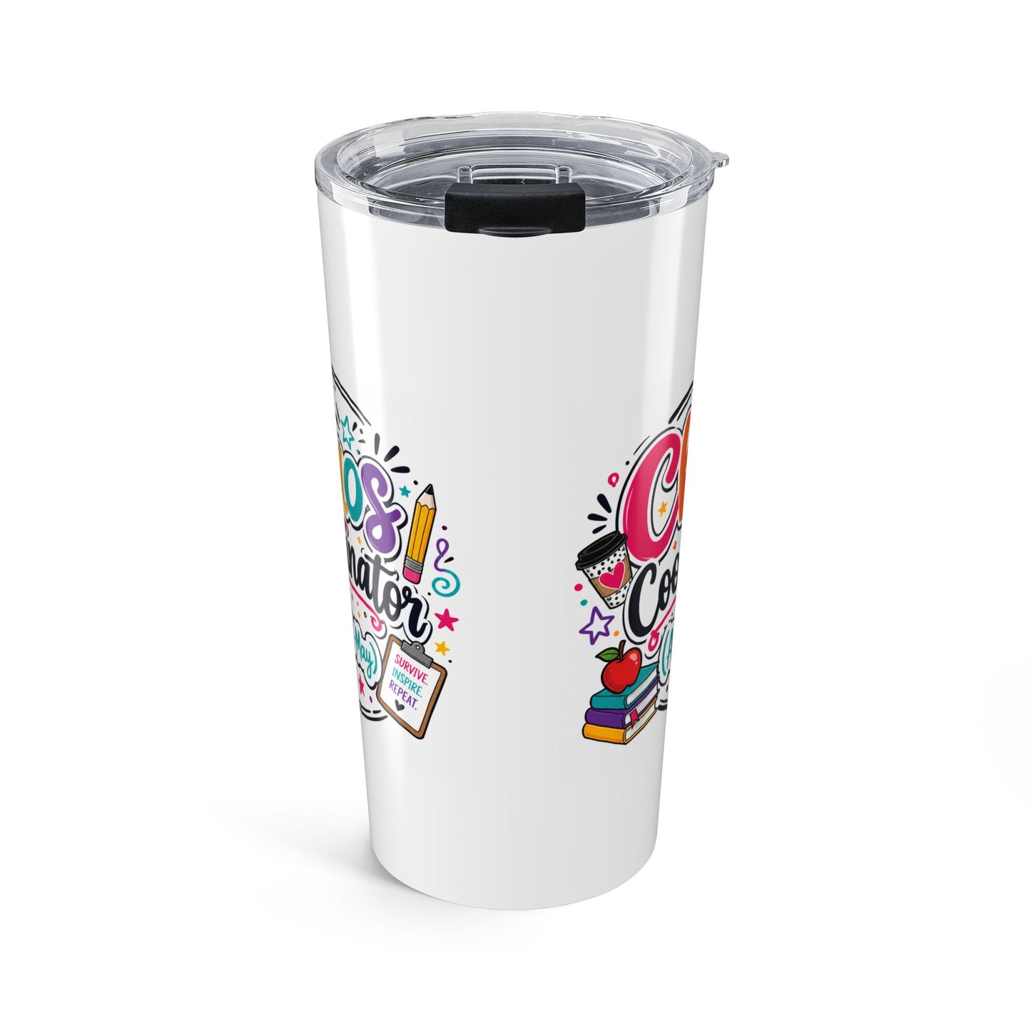 Chaos Coordinator (Aug–May) 20oz Tumbler | Teacher Survival Cup